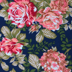Hawaiian Pink Floral Fabric Swatch