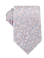 Miharashi Seaside Blue and White Floral Necktie