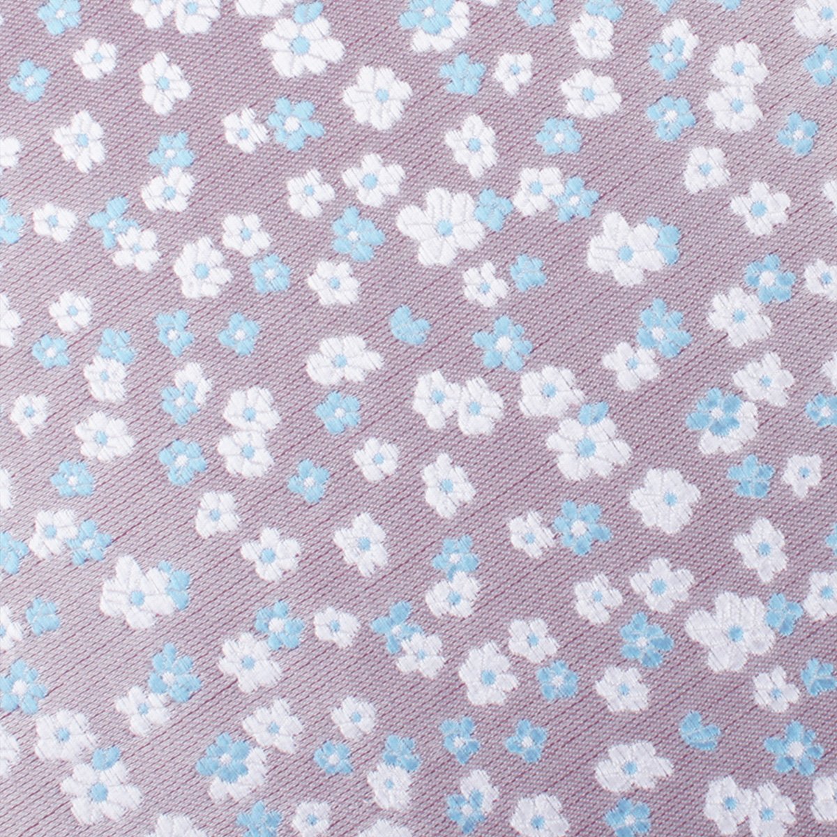 Miharashi Seaside Blue and White Floral Skinny Tie Fabric