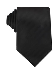 Hitchcock Midnight Black Striped Necktie