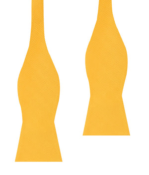 Honey Gold Yellow Twill Self Bow Tie