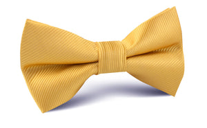 Honey Gold Yellow Twill Bow Tie