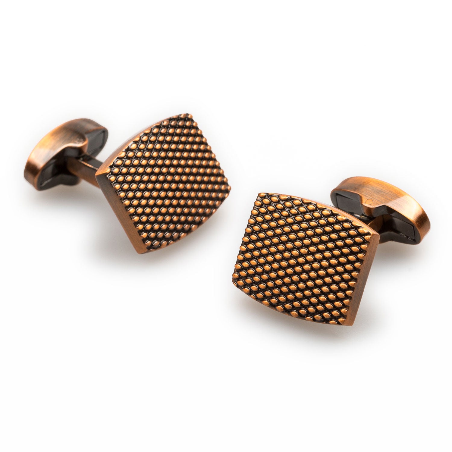 Honeycomb Antique Copper Cufflinks