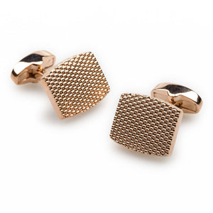 Honeycomb Rose Gold Cufflinks