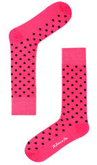 Hot Pink Dot Socks