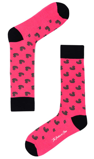 Hot Pink Duckling Socks