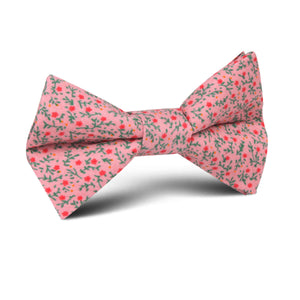 Houston Pink Floral Kids Bow Tie