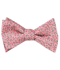 Houston Pink Floral Self Tie Bow Tie
