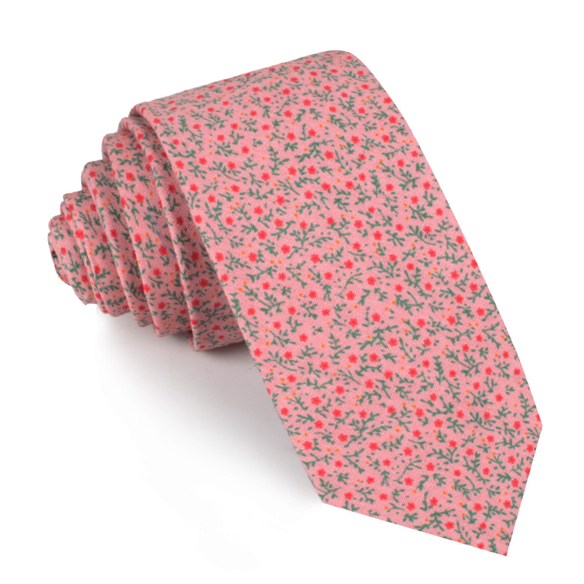 Houston Pink Floral Skinny Tie