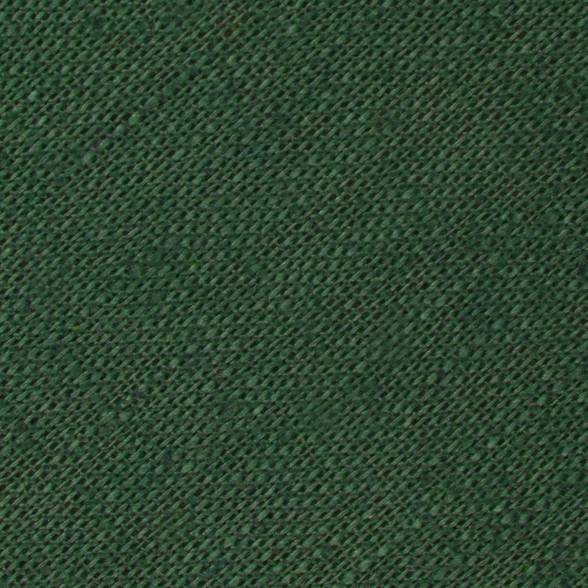 Hunter Green Slub Linen Fabric Skinny Tie