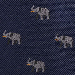 Indian Elephant Fabric Mens Diamond Bowtie