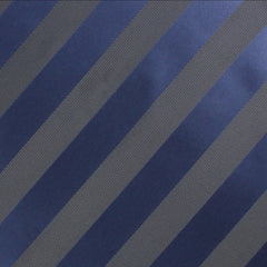 Indigo Blue-Black Striped Self Bow Tie Fabric