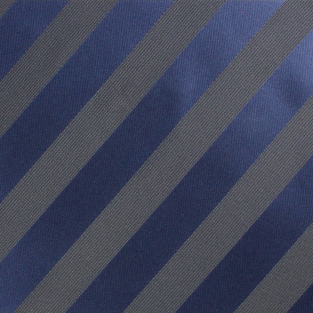 Indigo Blue-Black Striped Pocket Square Fabric