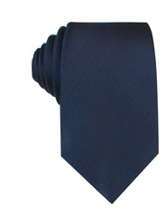 Indigo Blue Herringbone Necktie