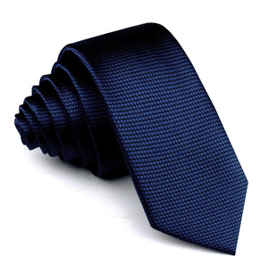 Indigo Navy Honeycomb Skinny Tie