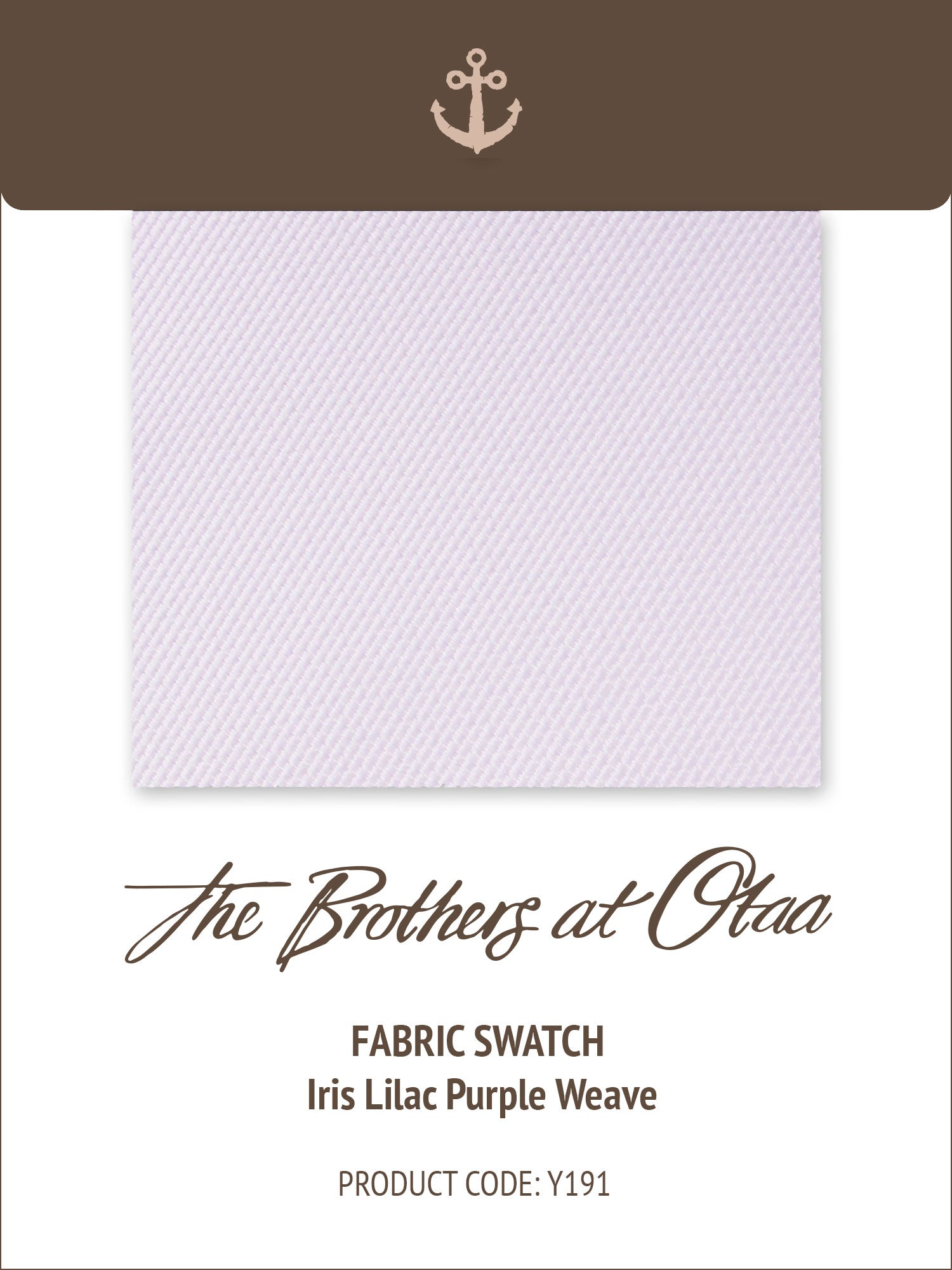 Iris Lilac Purple Weave Y191 Fabric Swatch