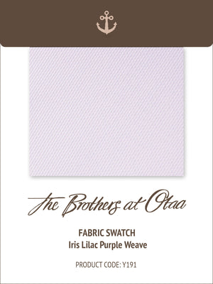 Fabric Swatch (Y191) - Iris Lilac Purple Weave