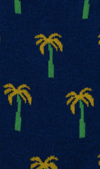 Island Palm Tree Low Cut Socks Pattern