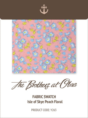 Fabric Swatch (Y263) - Isle of Skye Peach Floral