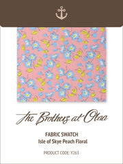 Isle of Skye Peach Floral Y263 Fabric Swatch