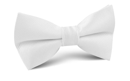 Ivory Crisp Twill Bow Tie