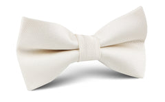 Ivory Weave Bow Tie