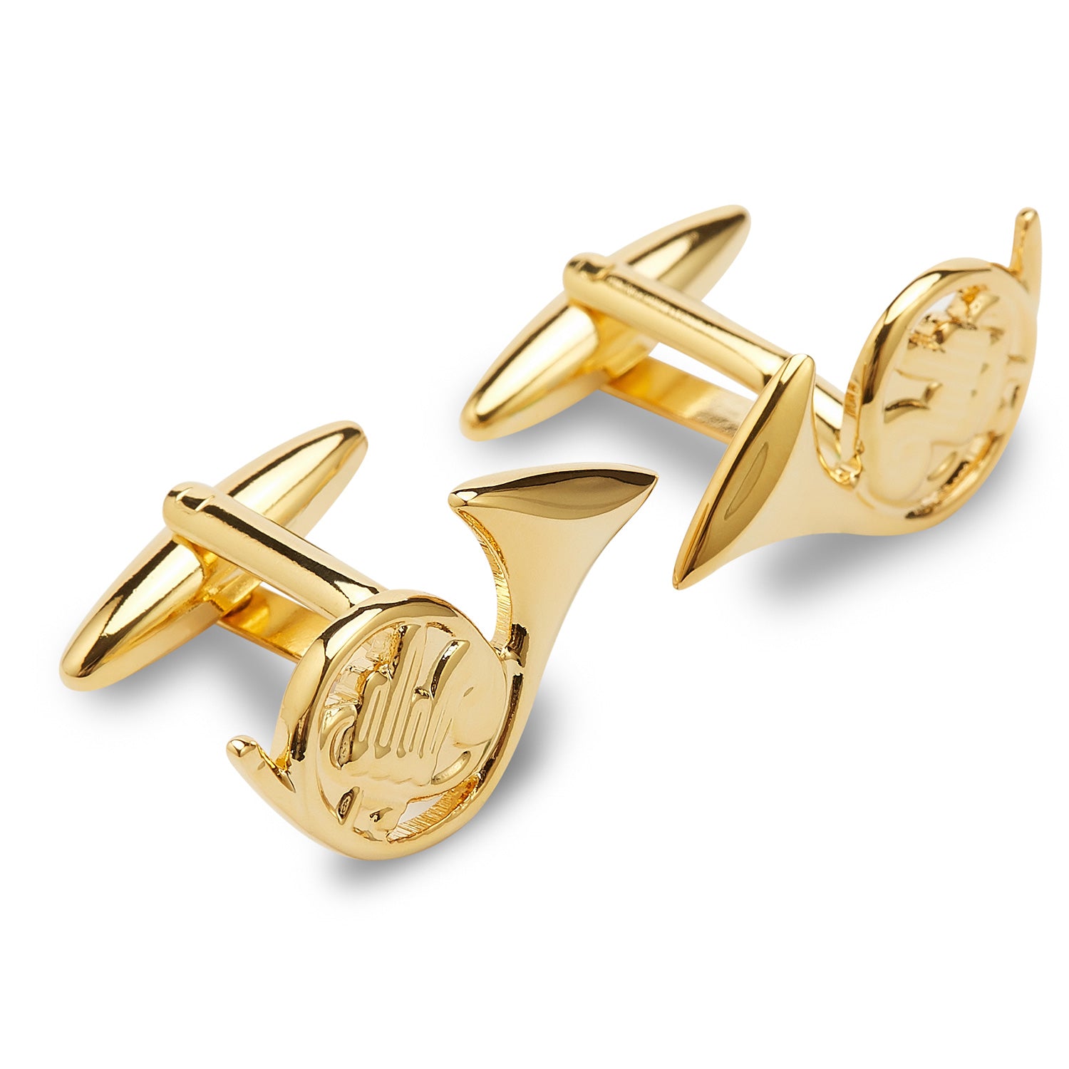 Jackie French Horn Gold Cufflink