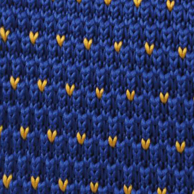 Cameron Blue Knitted Tie Fabric