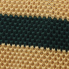Jim Dean Green Knitted Tie Fabric