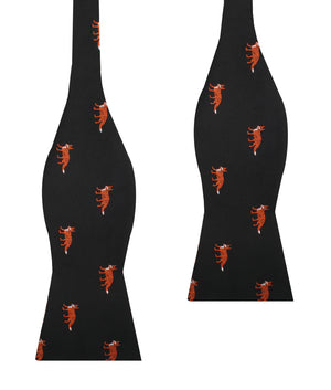 Japanese Ezo Red Fox Self Bow Tie
