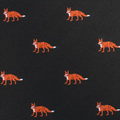 Japanese Ezo Red Fox Bow Tie Fabric