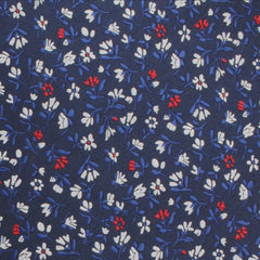 Jardin des Tuileries Navy Floral Necktie Fabric