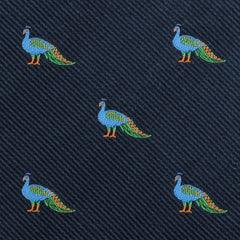 Java Peacock Pocket Square Fabric