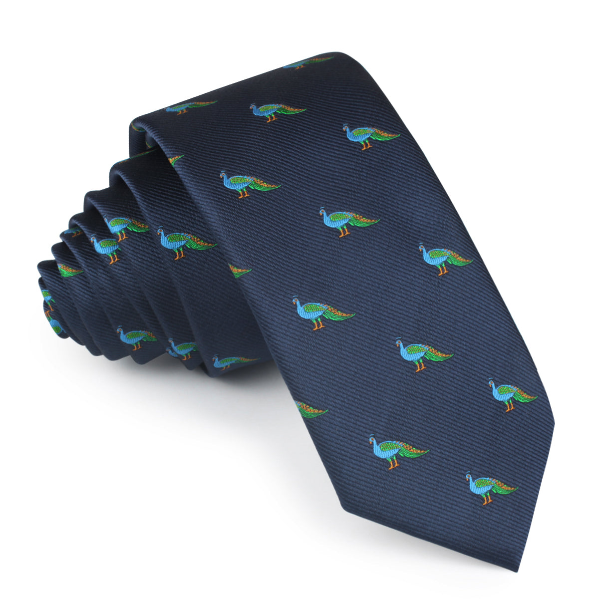 Java Peacock Skinny Tie
