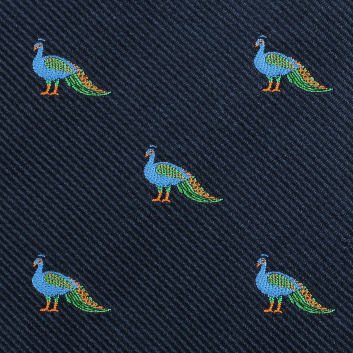 Java Peacock Skinny Tie Fabric