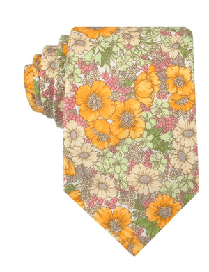 Jeju Island Floral Necktie