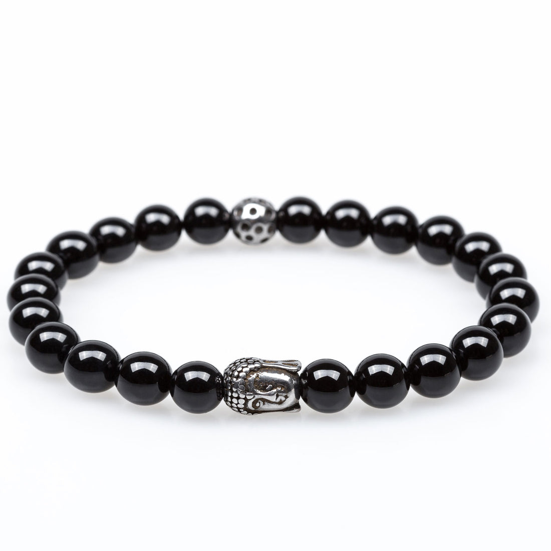Jintai Onyx Buddha Bracelet Buddhist Black Gemstone Beaded
