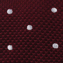 Pesci Mahogany Polkadot Knitted Tie Fabric