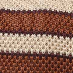 The Conqueror Brown Knitted Tie Fabric
