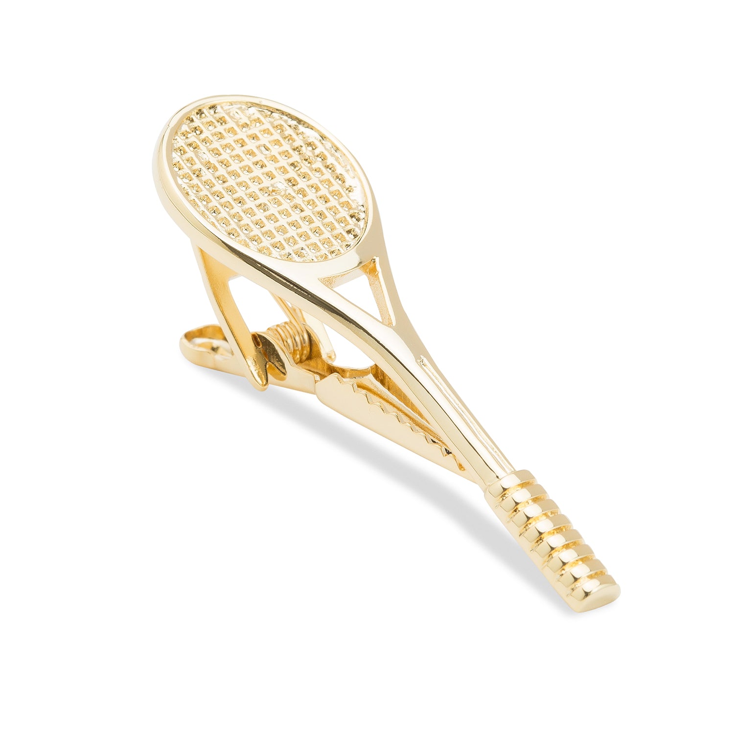 McEnroe Gold Tennis Racquet Tie Bar