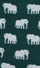 Jungle Elephant Low Cut Socks Pattern