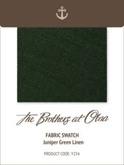 Juniper Green Linen Y254 Fabric Swatch