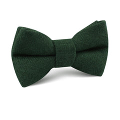 Juniper Green Linen Kids Bow Tie