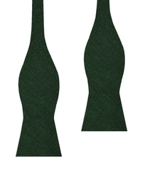 Juniper Green Linen Self Bow Tie