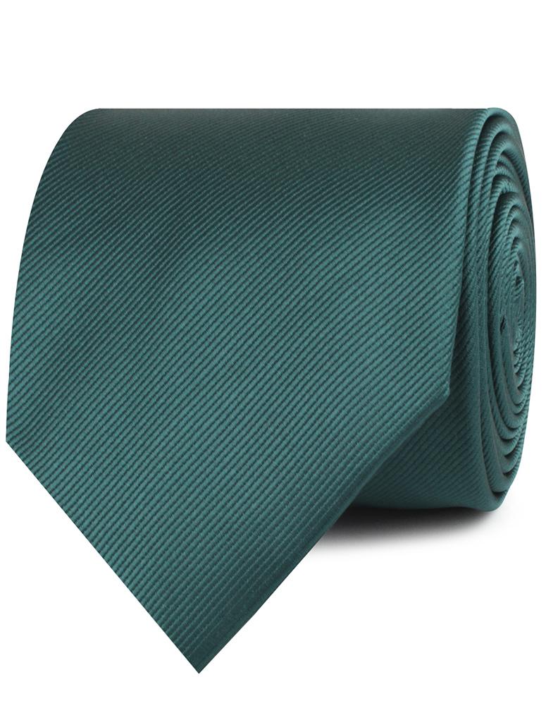 Juniper Dark Green Twill Neckties