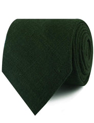 Juniper Green Linen Neckties