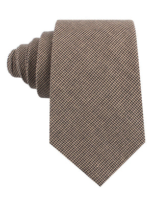 Khaki Black Houndstooth Blend Tie