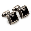 Khufu Black Stone Mens Cufflinks