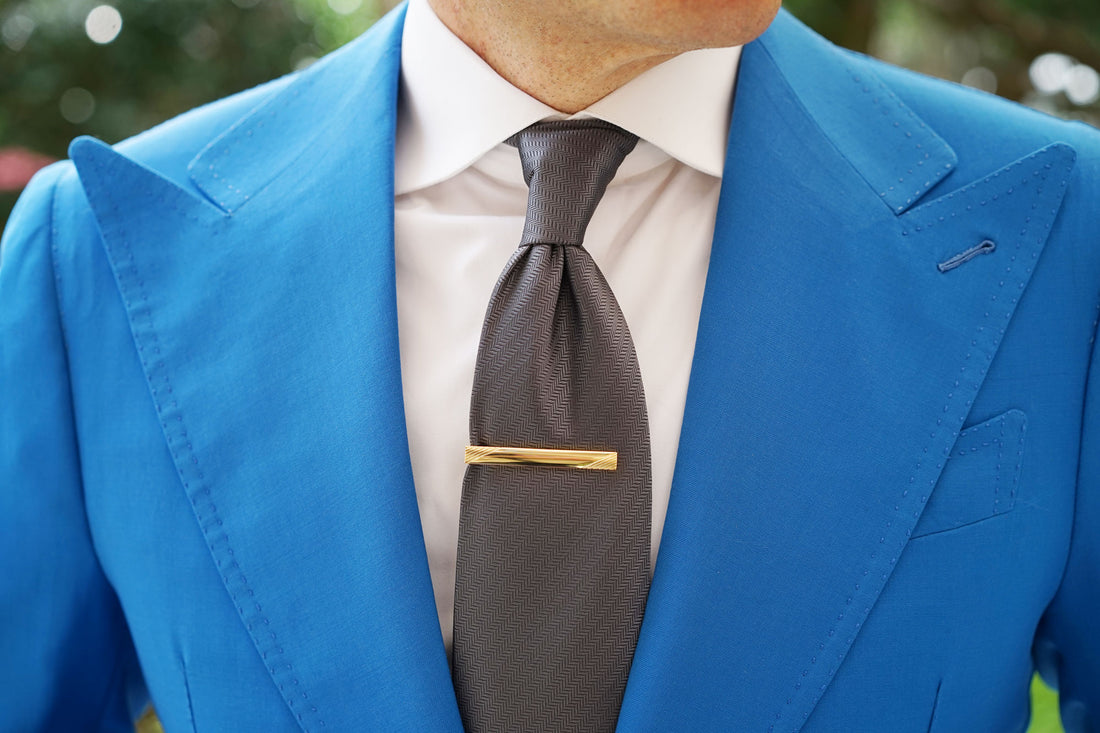 King Edward Gold Tie Bar | Swank Diagonal Lines Tie Clip | Tie Clasp | OTAA King Edward Gold Tie Bar | Swank Diagonal Lines Tie Clip | Tie Clasp | OTAA