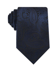 Kings Sapphires Navy Blue Necktie | Paisley Tie | Pattern Ties for Men ...